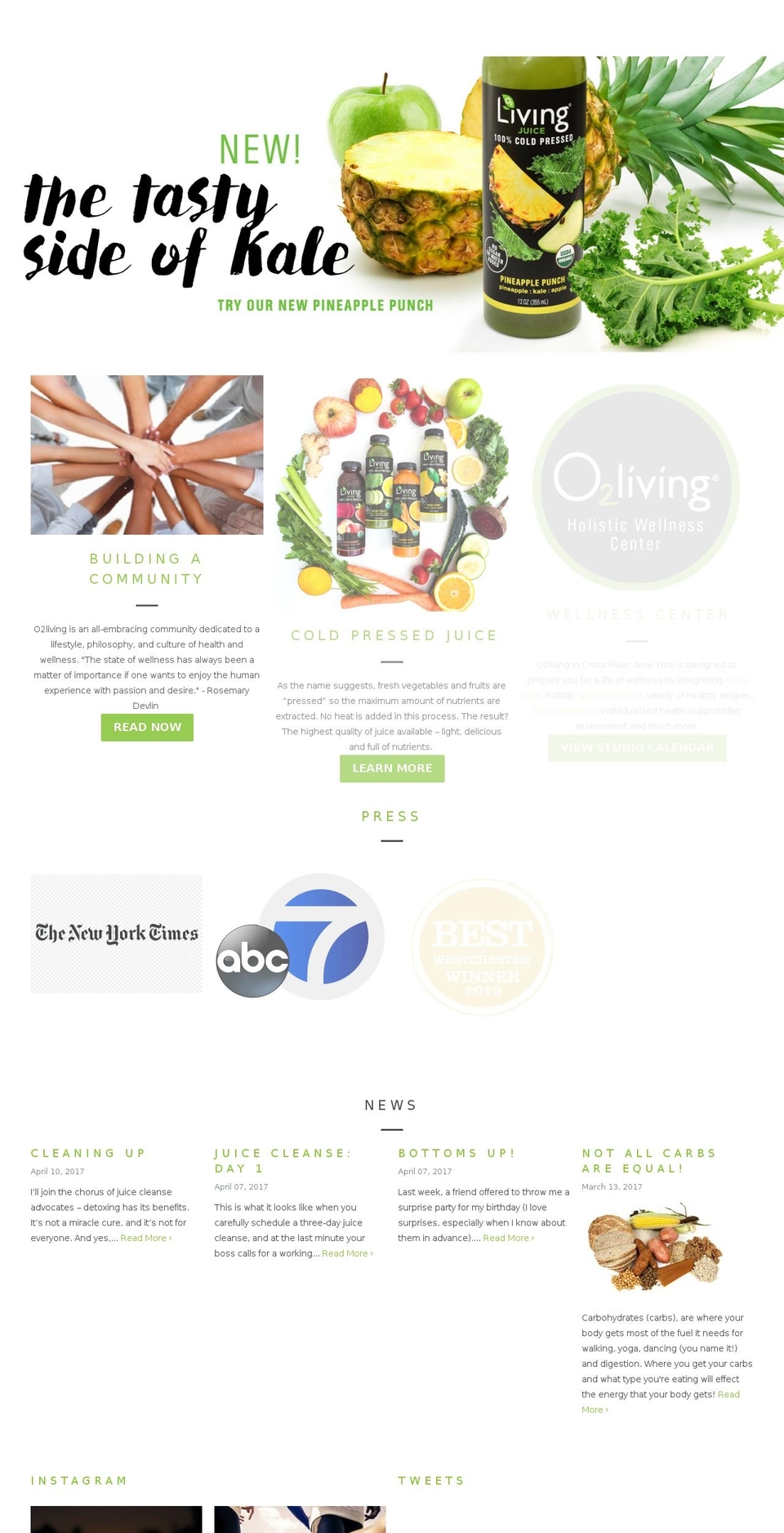 O2Living - Slideshow Shopify theme site example o2livingjuice.me