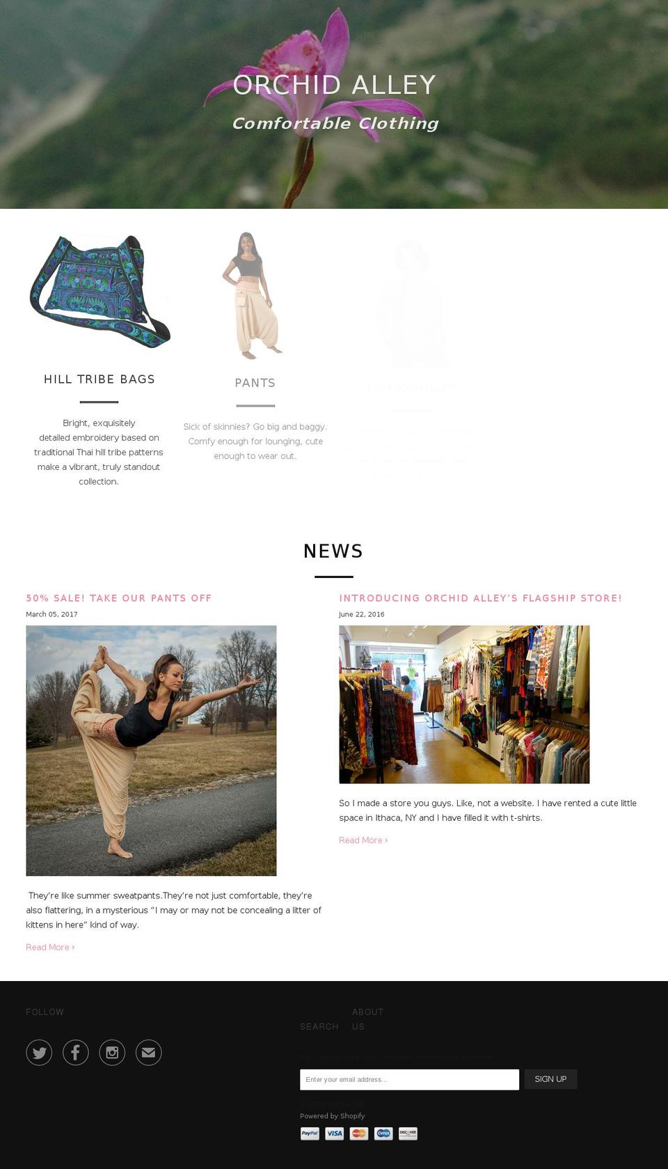 oaclothes.com — Shopify storefront screenshot