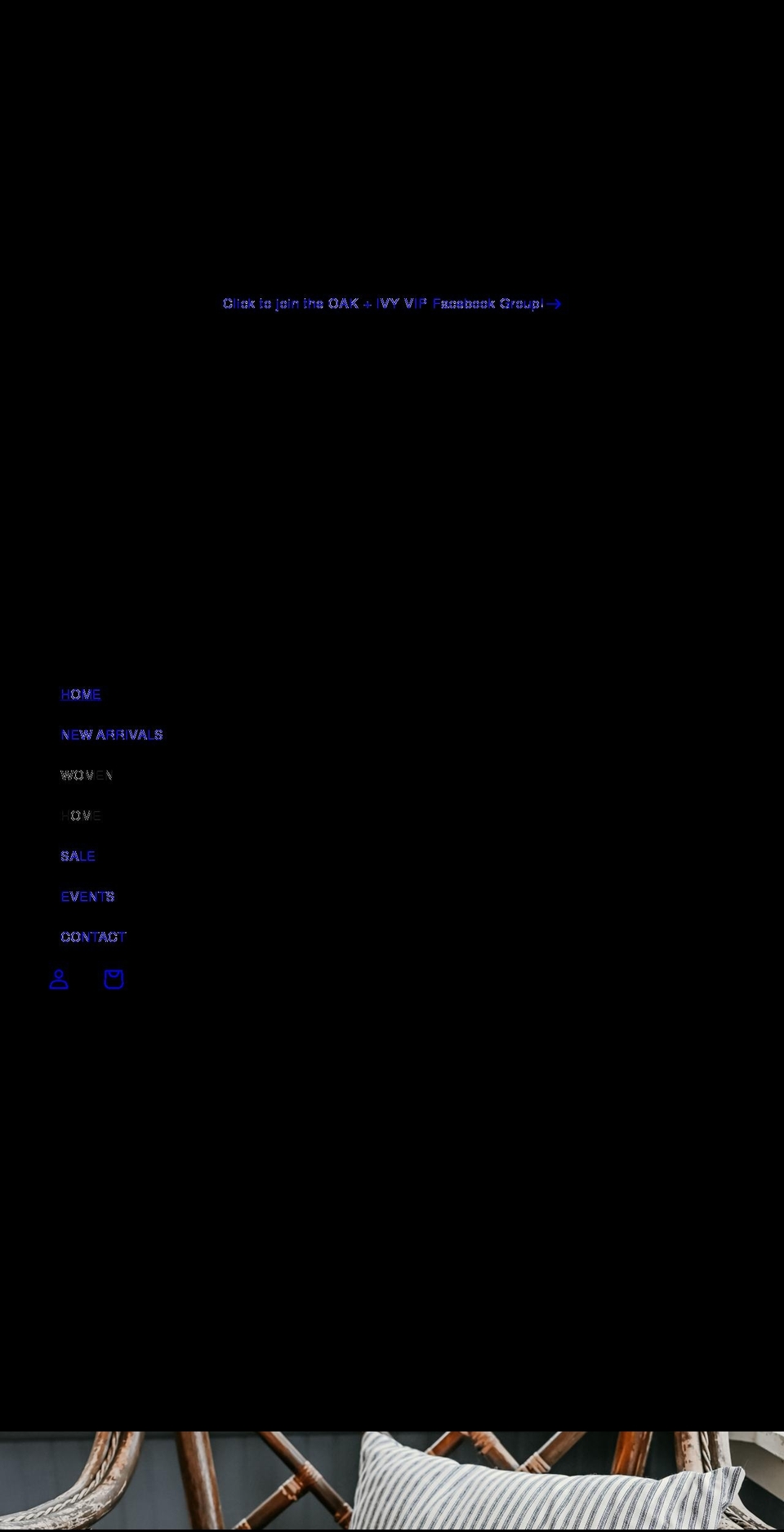 oakandivyshop.com — Shopify storefront screenshot