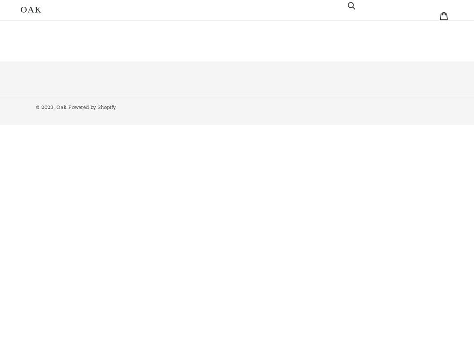 oakbuffalo.com shopify website screenshot
