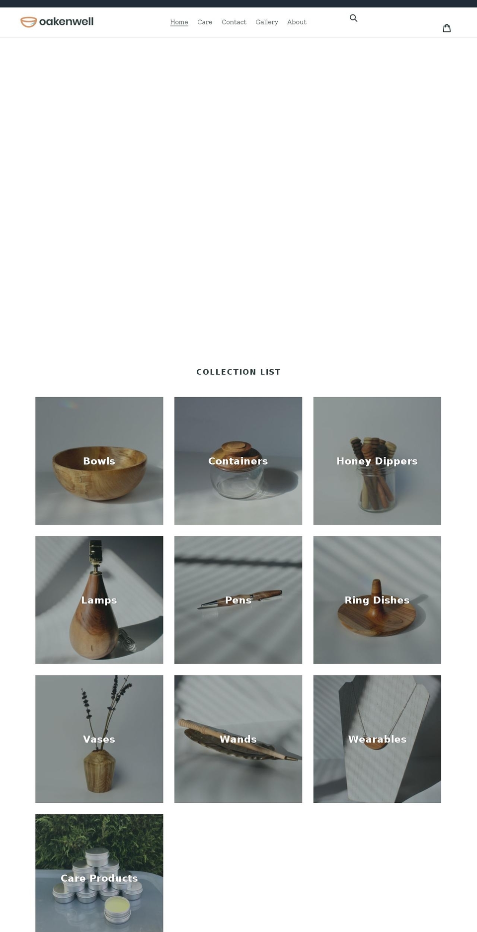 oakenwell.com shopify website screenshot