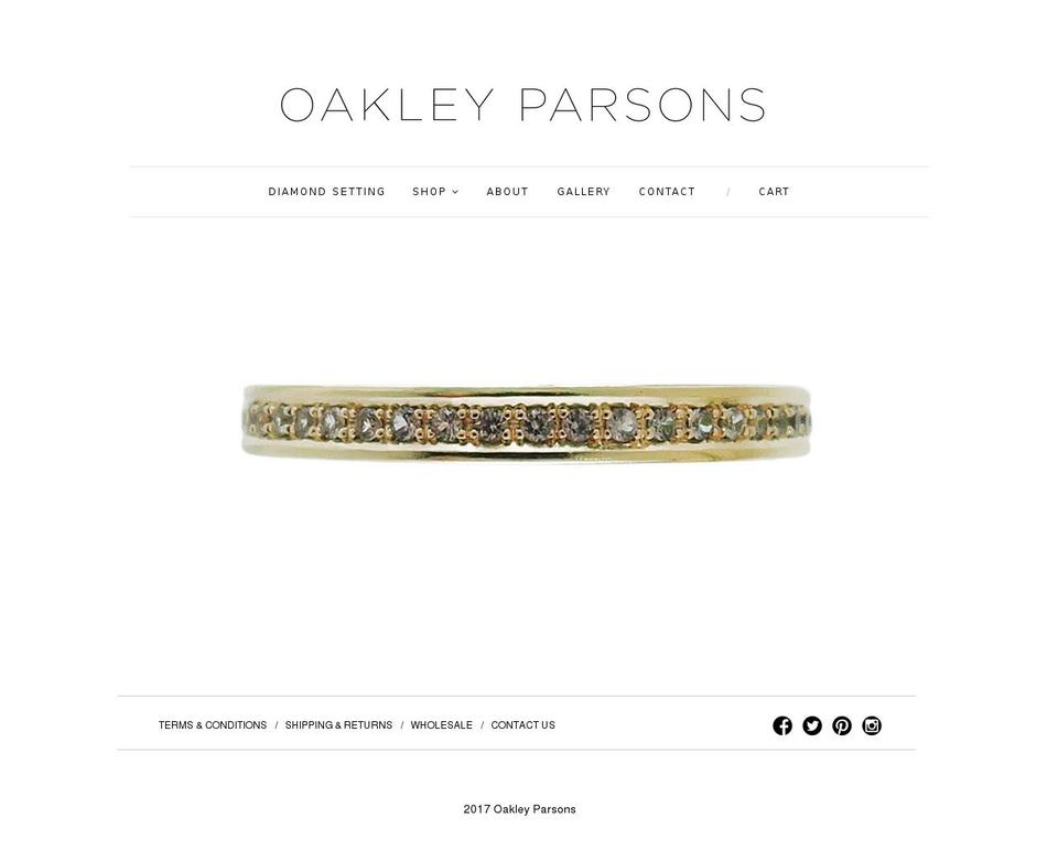 oakleyparsons.com shopify website screenshot