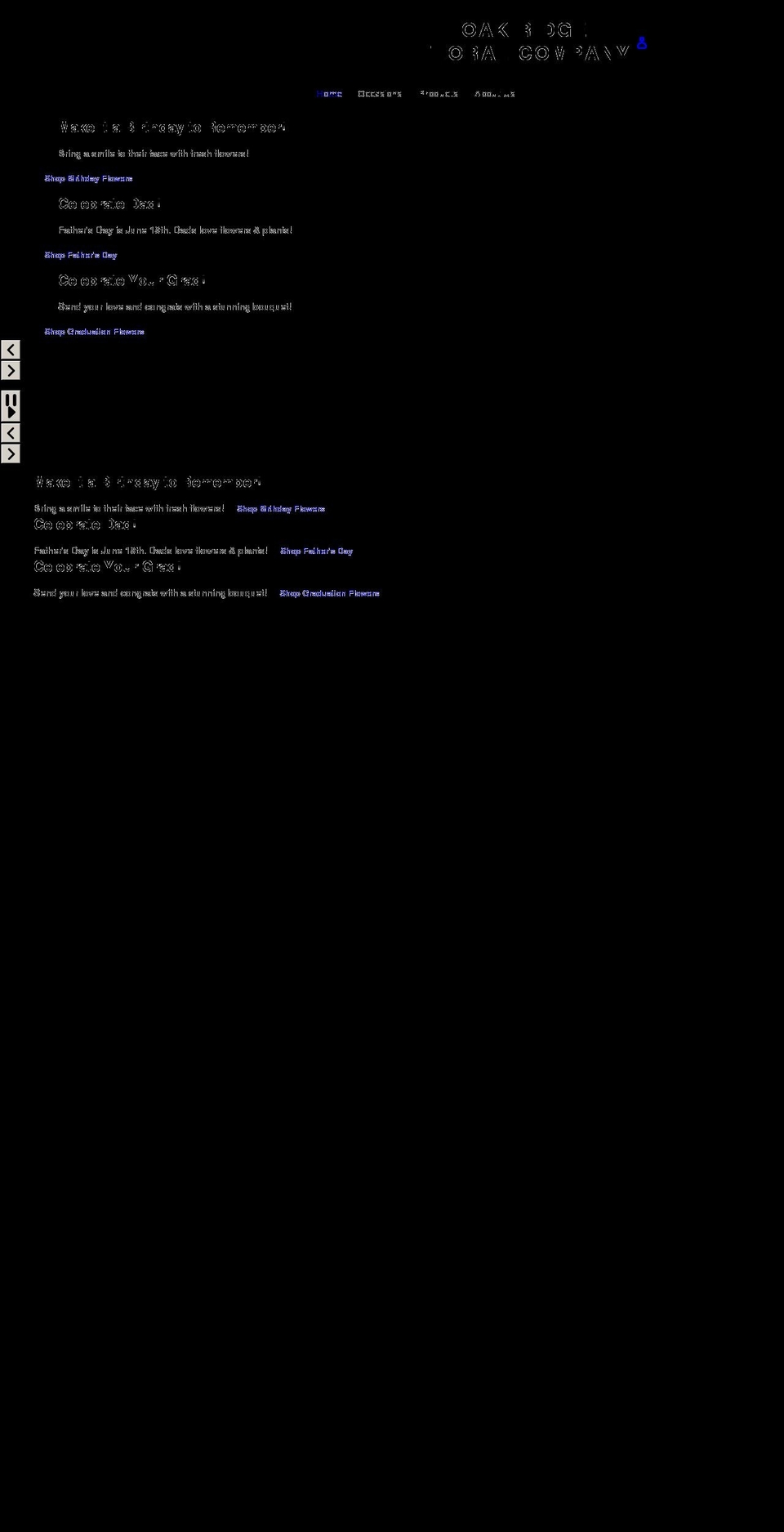 mol-standard- Shopify theme site example oakridgefloralco.com