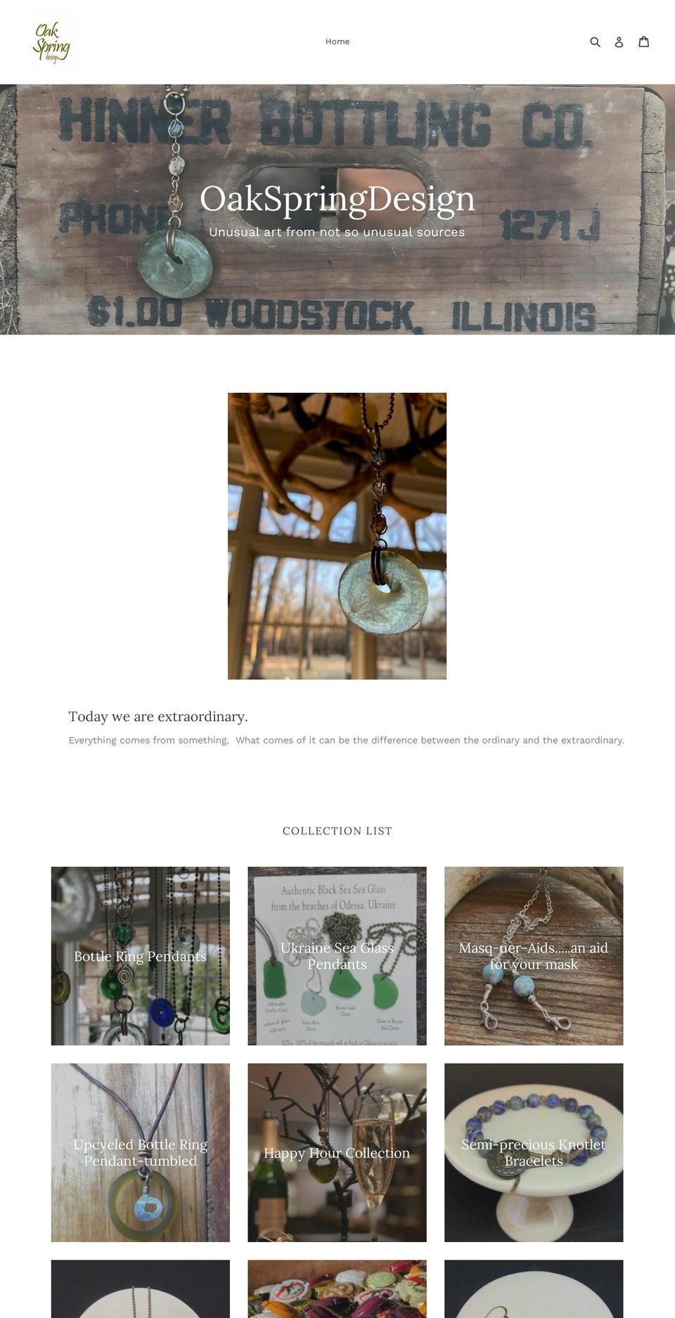 oakspringdesign.net shopify website screenshot