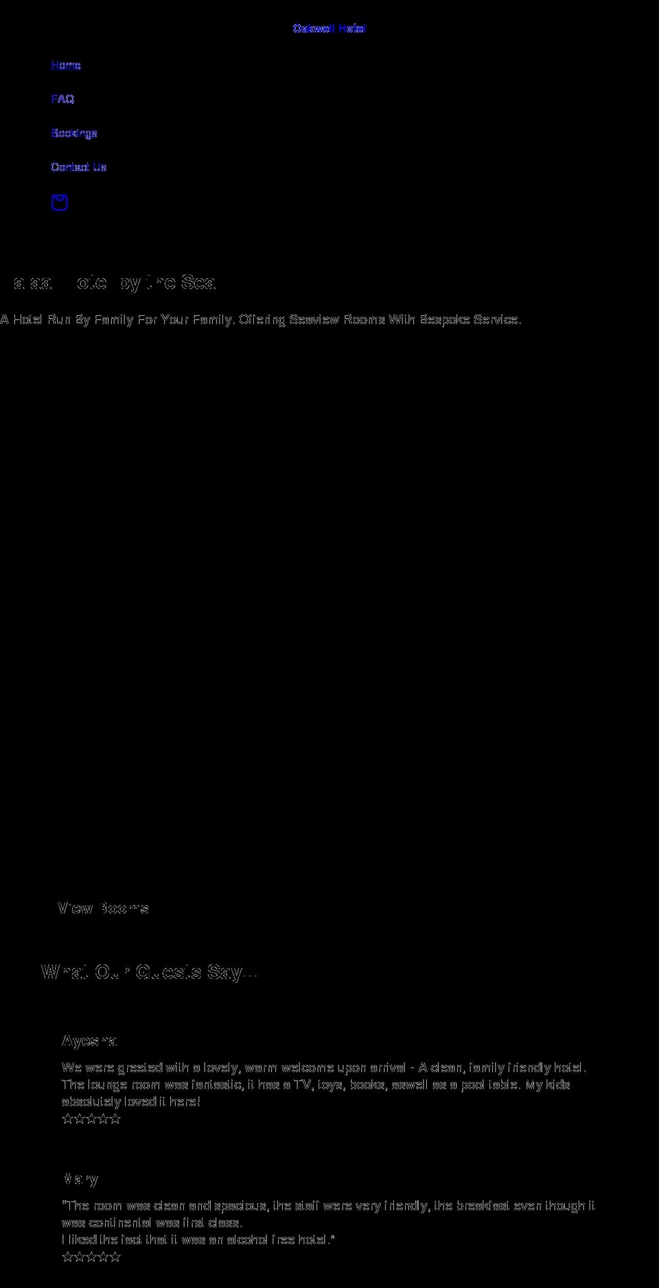 oakwellhotel.com shopify website screenshot