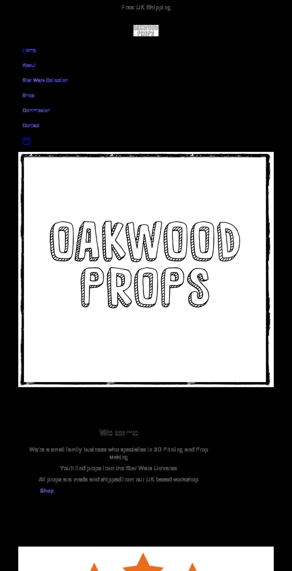 oakwoodprops.com shopify website screenshot