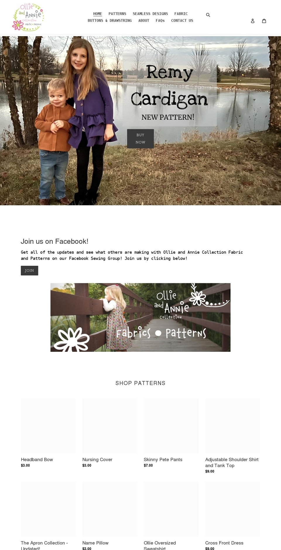 oandacollection.com shopify website screenshot