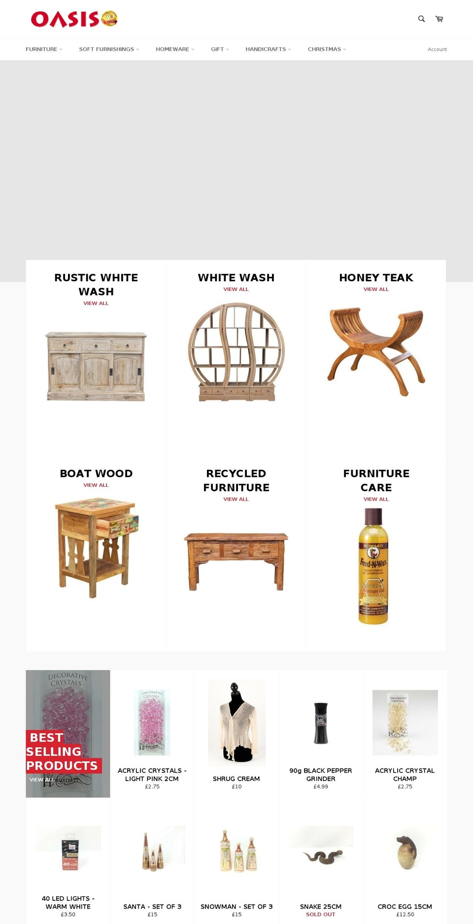 oasis-iow.com — Shopify storefront screenshot