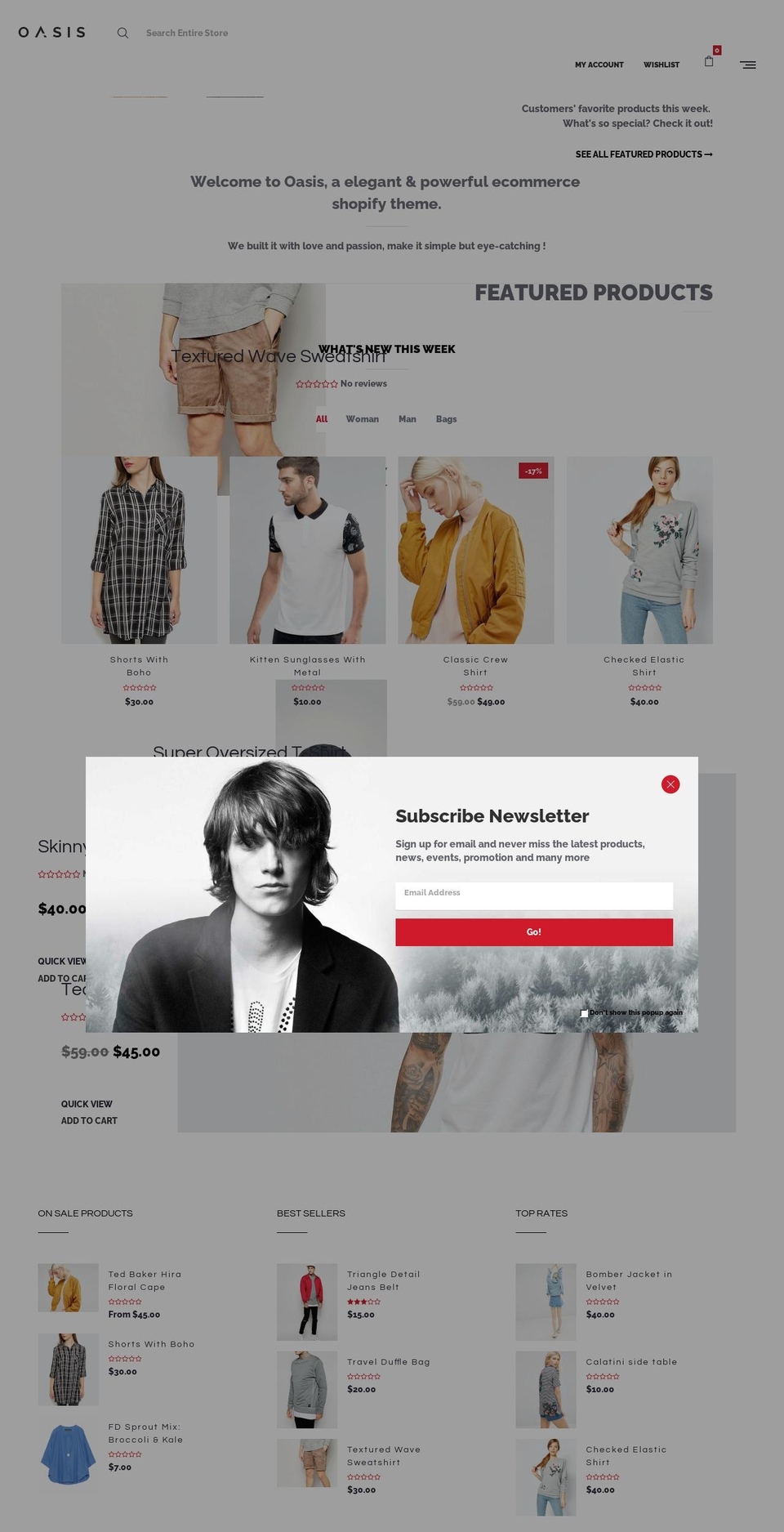 oasisfashion.myshopify.com shopify website screenshot