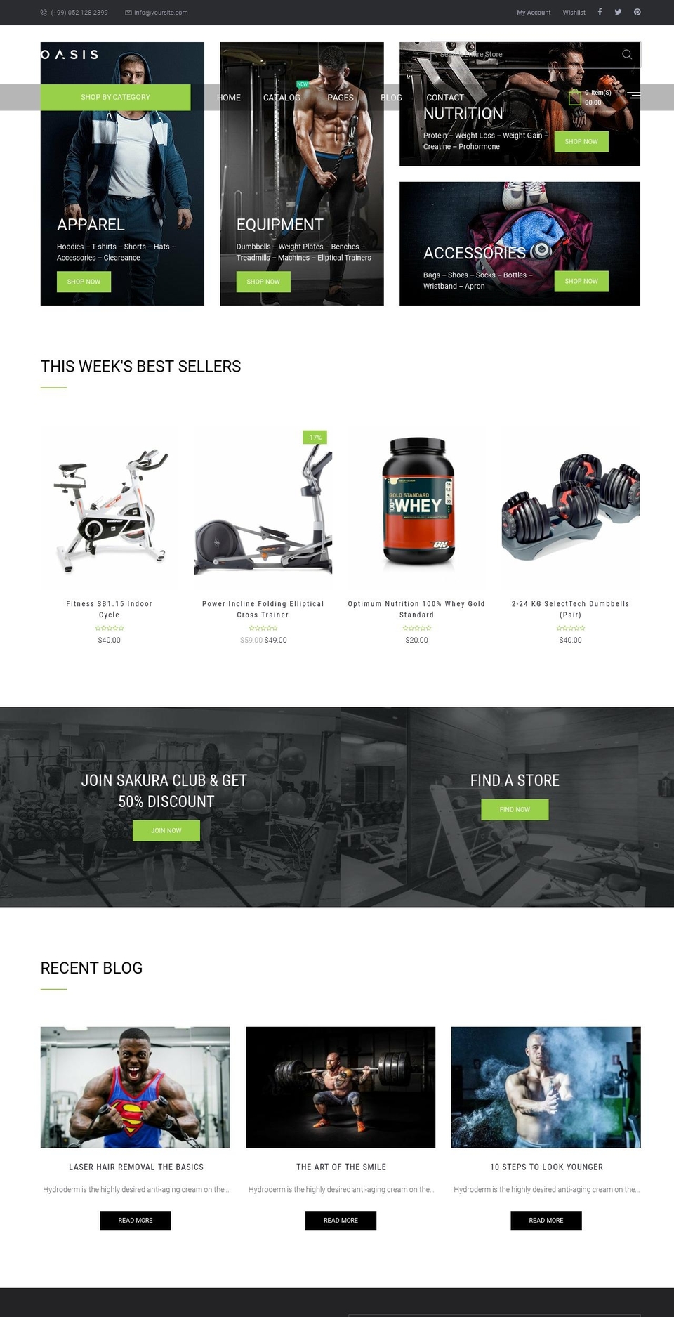 oasisfitness.myshopify.com shopify website screenshot