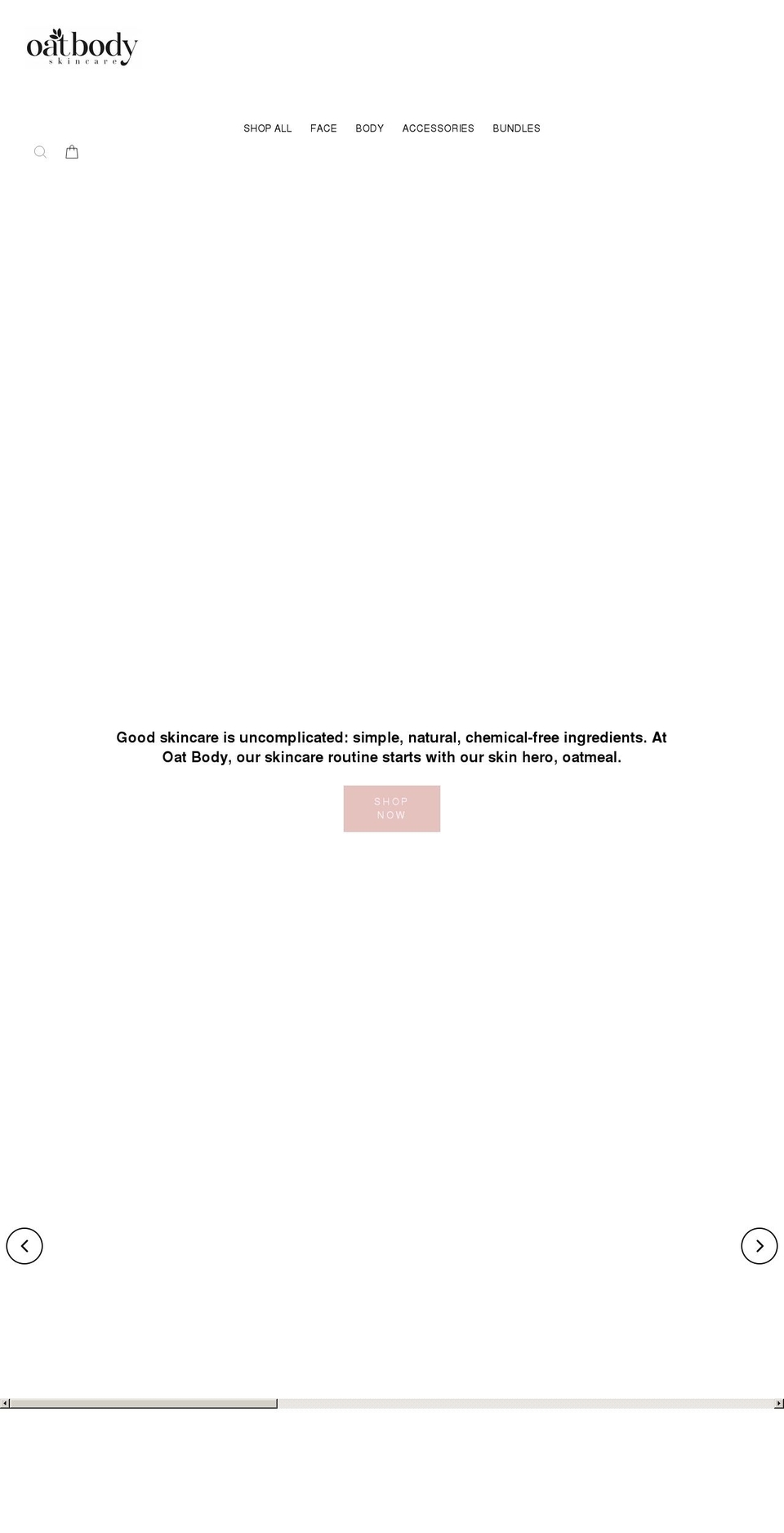 oatbody.com shopify website screenshot