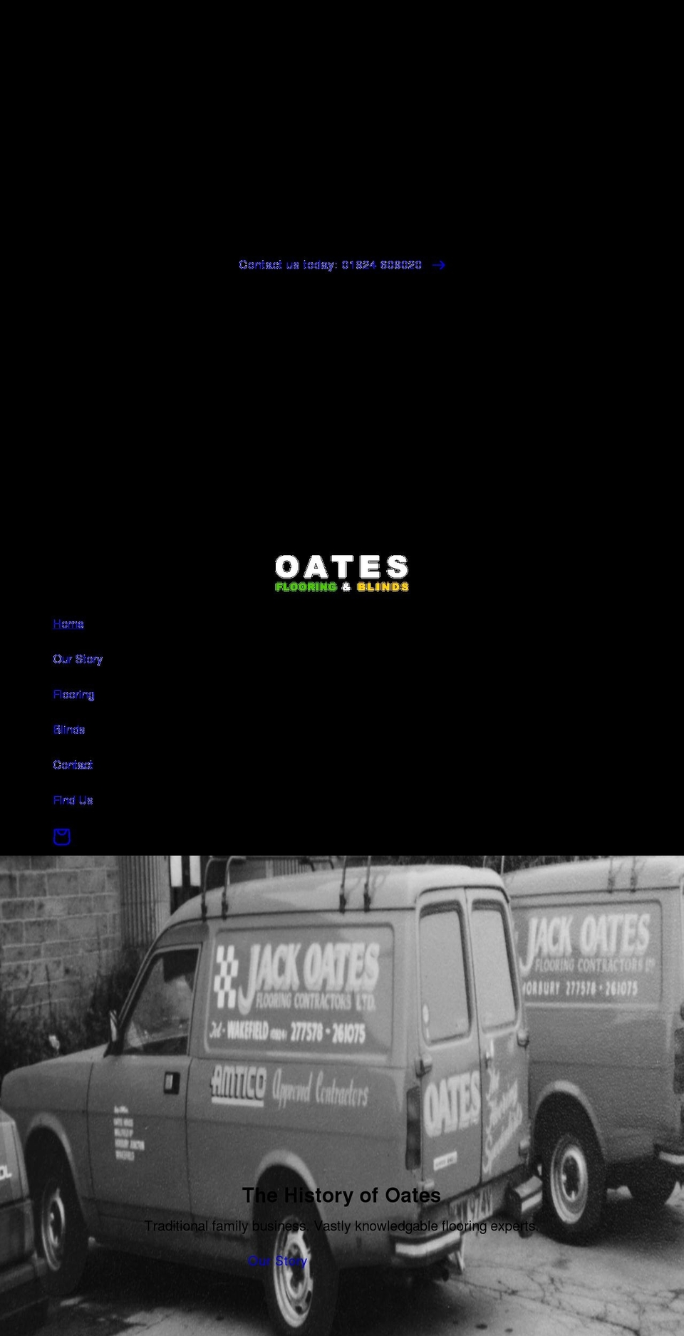 oatesflooringsolutions.co.uk shopify website screenshot