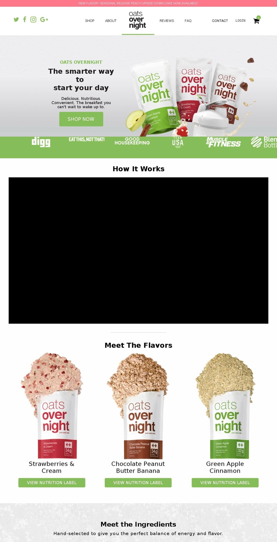 oatsovernite.com — Shopify storefront screenshot