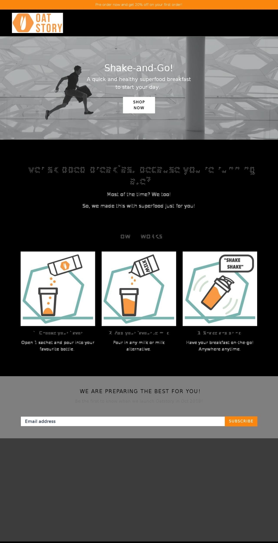 oatstory.com — Shopify storefront screenshot
