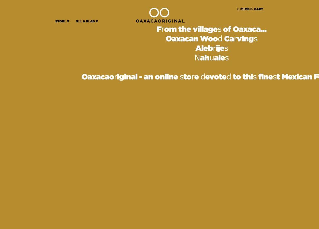 oaxacaoriginal.com shopify website screenshot