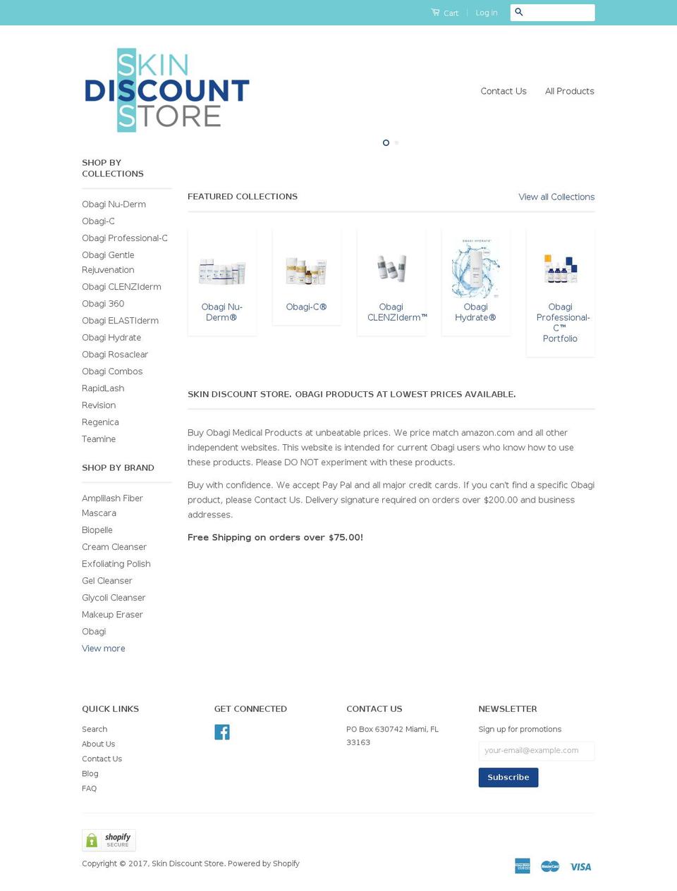 obagizon.com shopify website screenshot