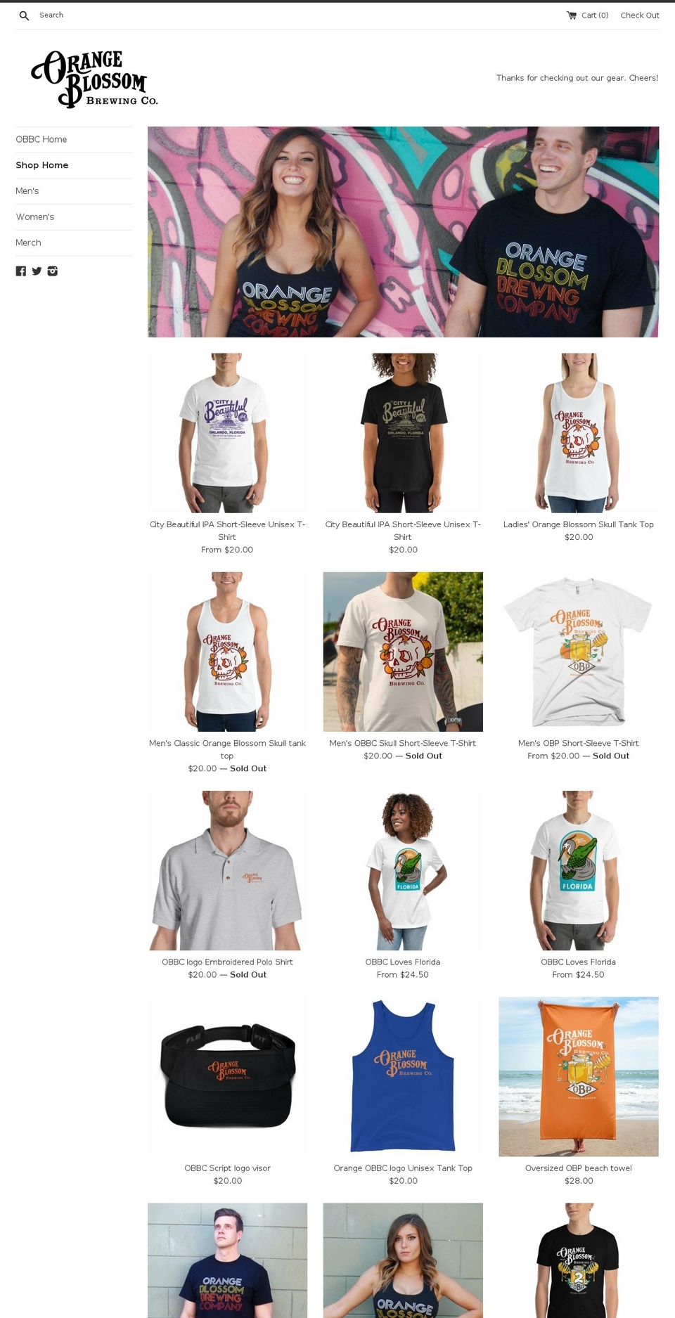 obbco.myshopify.com shopify website screenshot