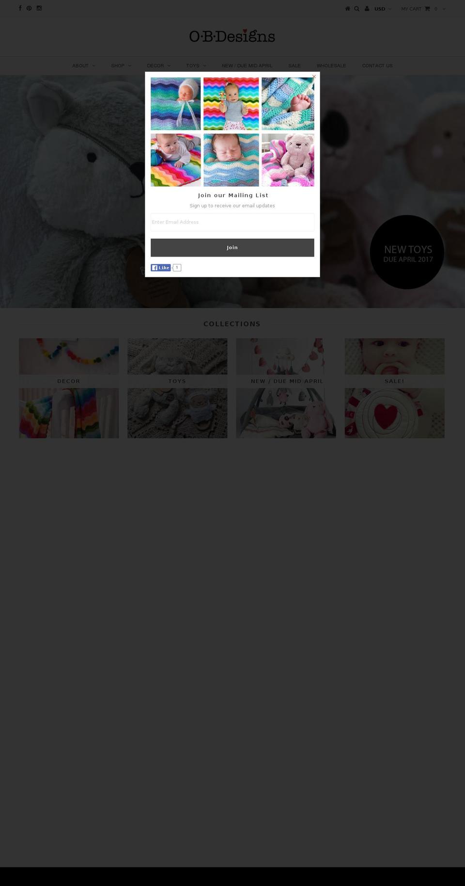 obdesignsusa.com shopify website screenshot