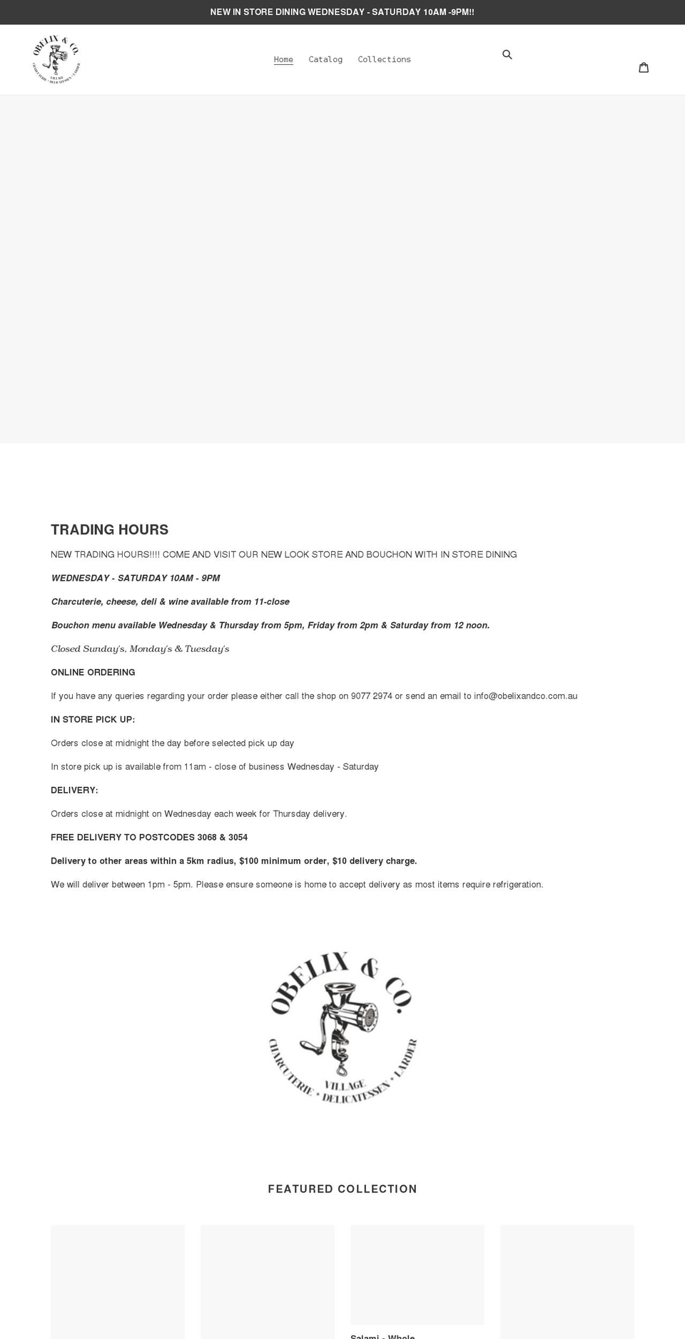 obelixandco.com.au shopify website screenshot