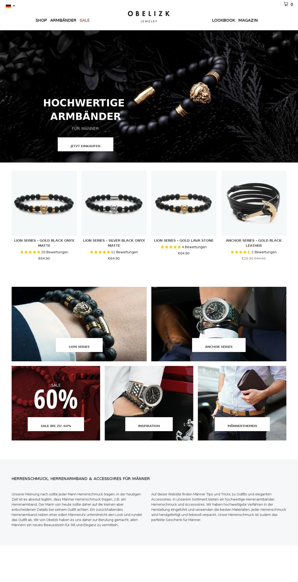 obelizk.com shopify website screenshot