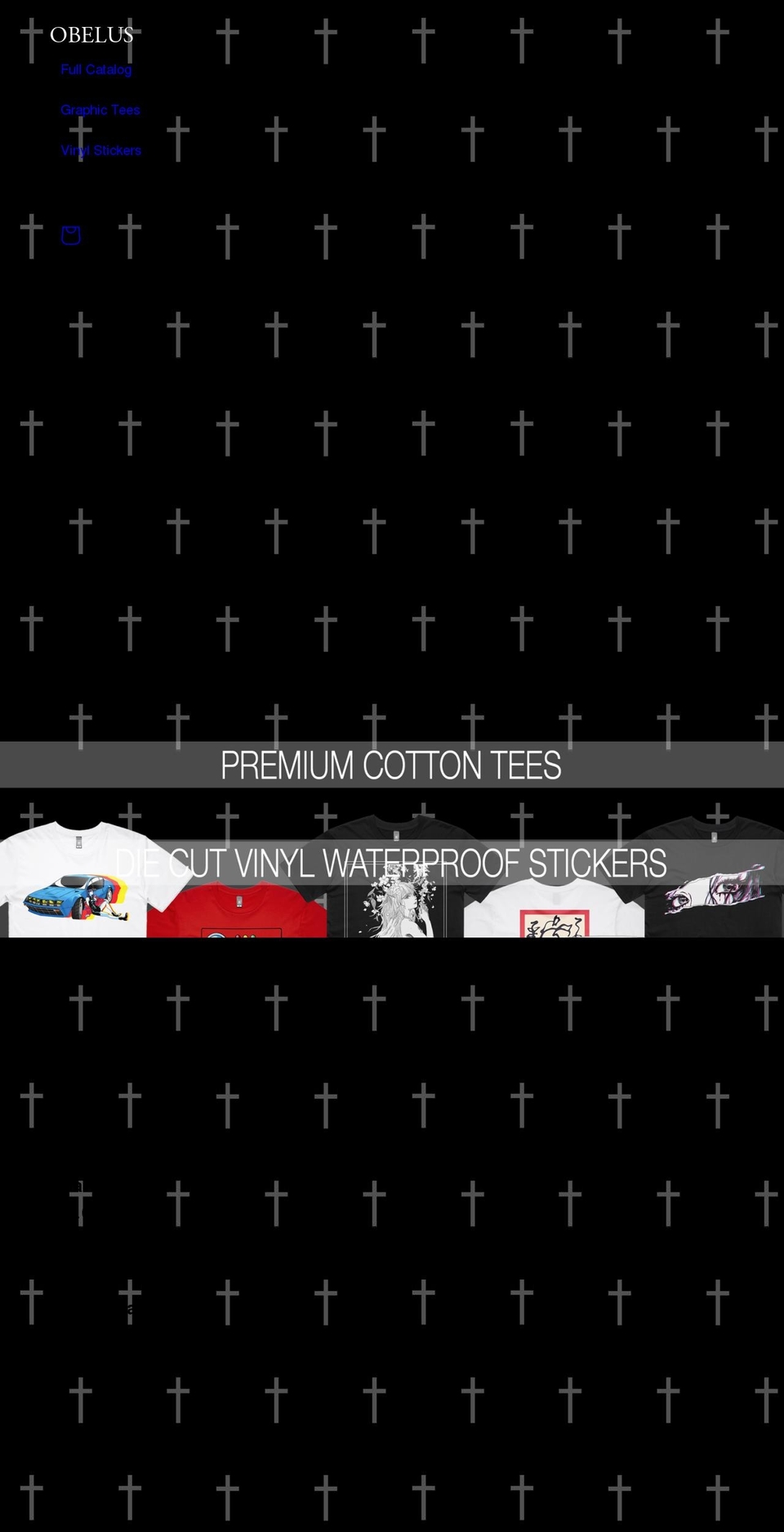 obelus.shop shopify website screenshot