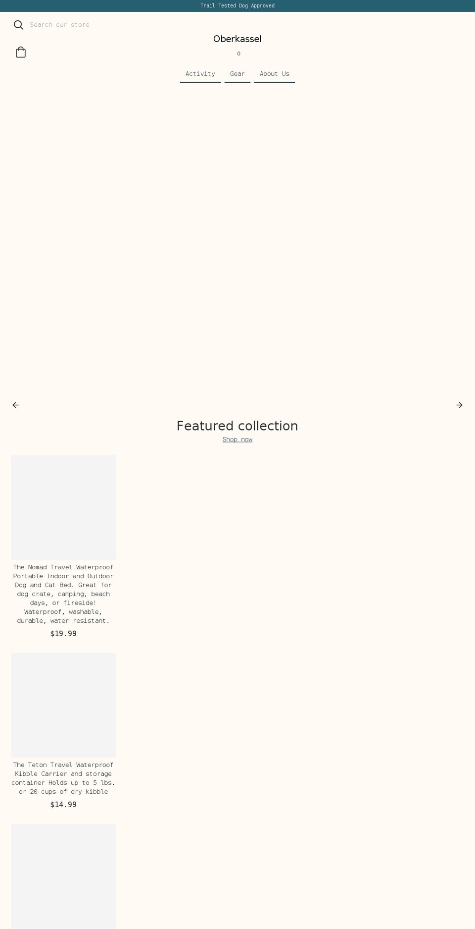 oberkassel.com shopify website screenshot