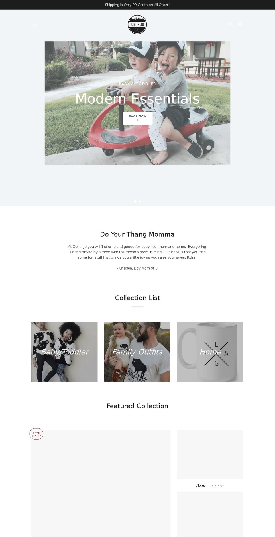 obiandjo.com — Shopify storefront screenshot