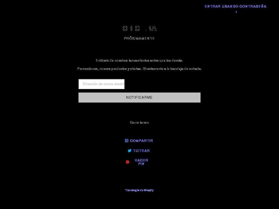 obicera.com shopify website screenshot