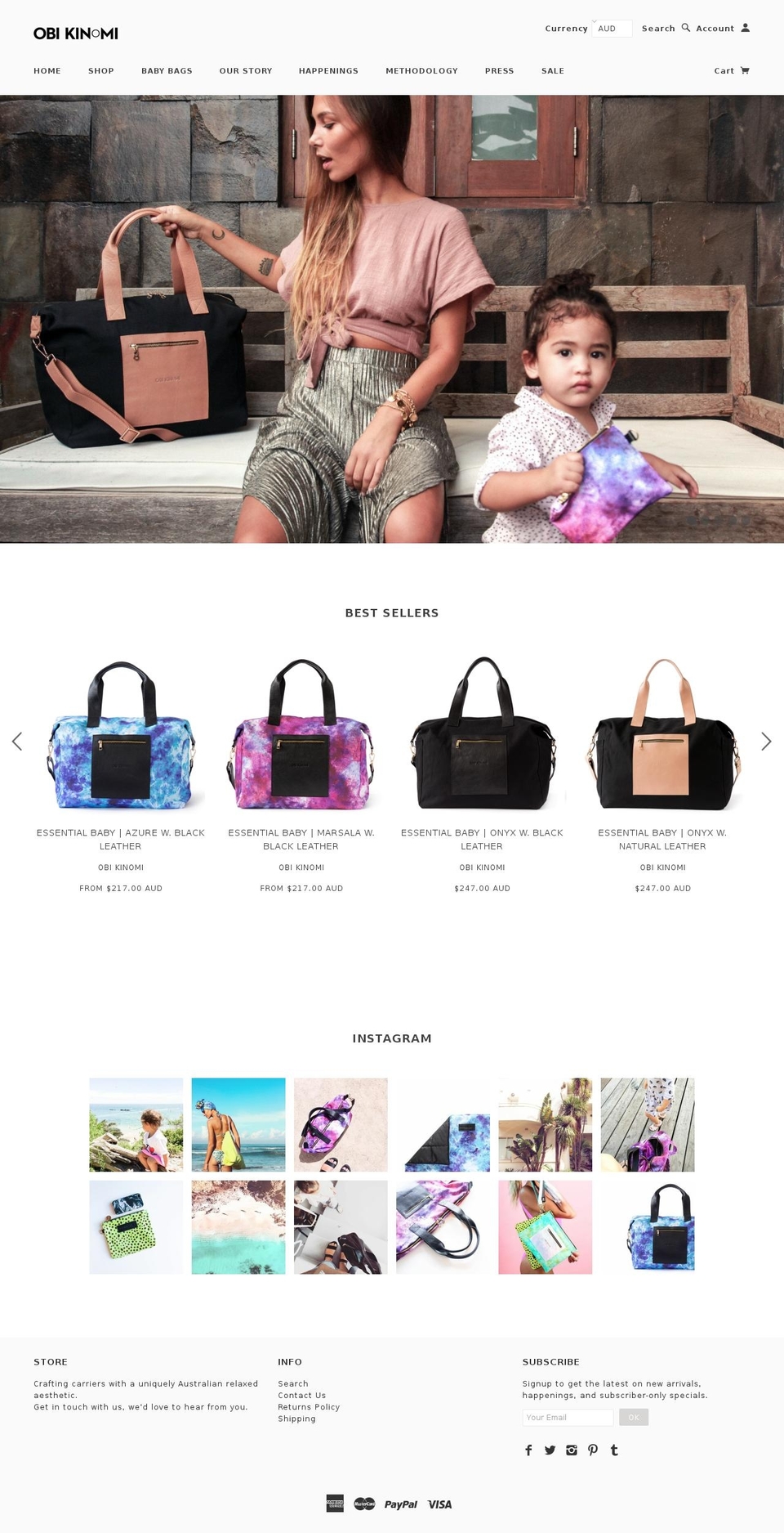 obikinomi.com shopify website screenshot