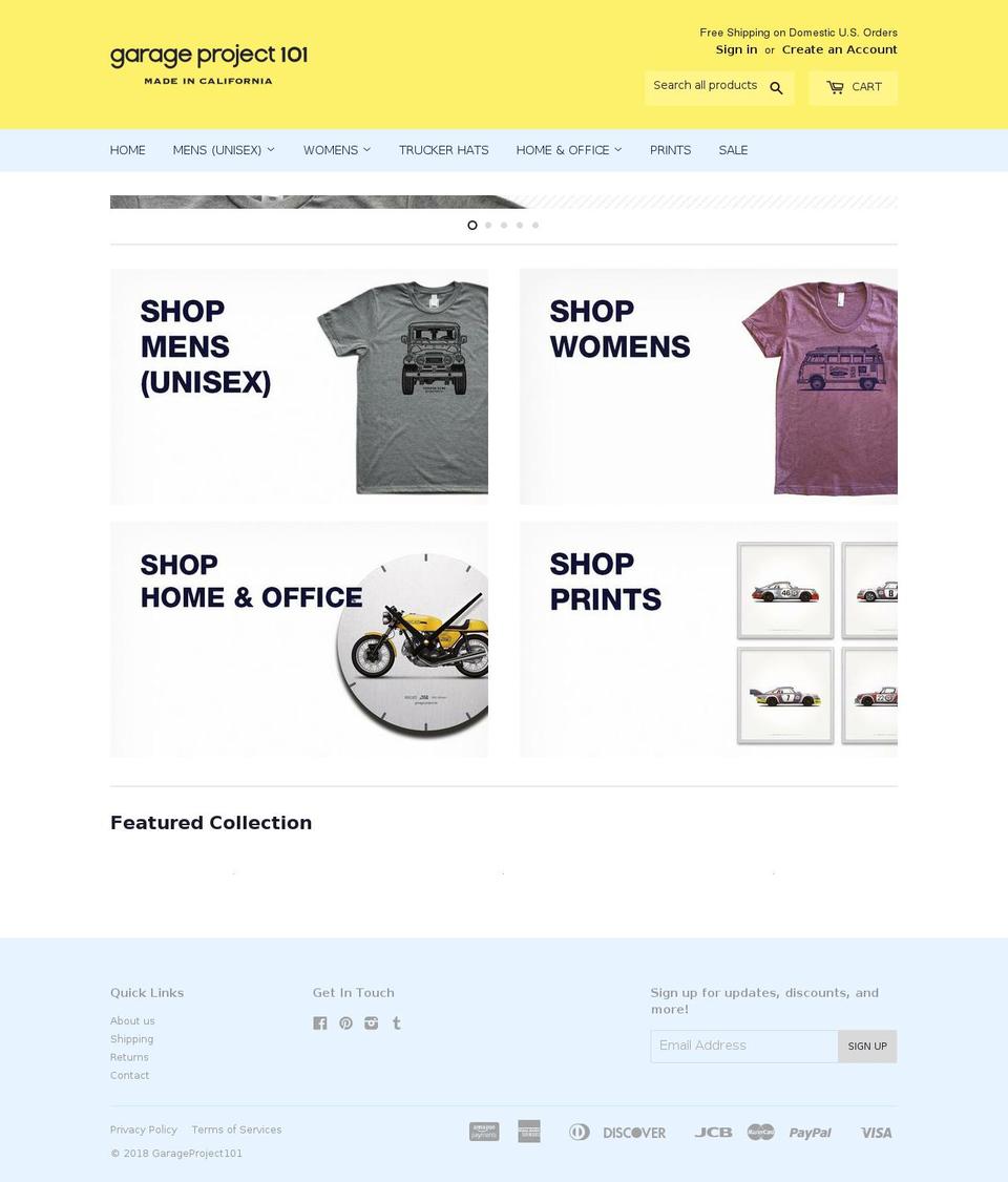object101.com — Shopify storefront screenshot