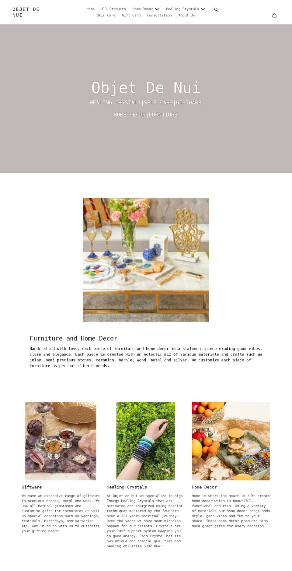 objetdenui.com shopify website screenshot