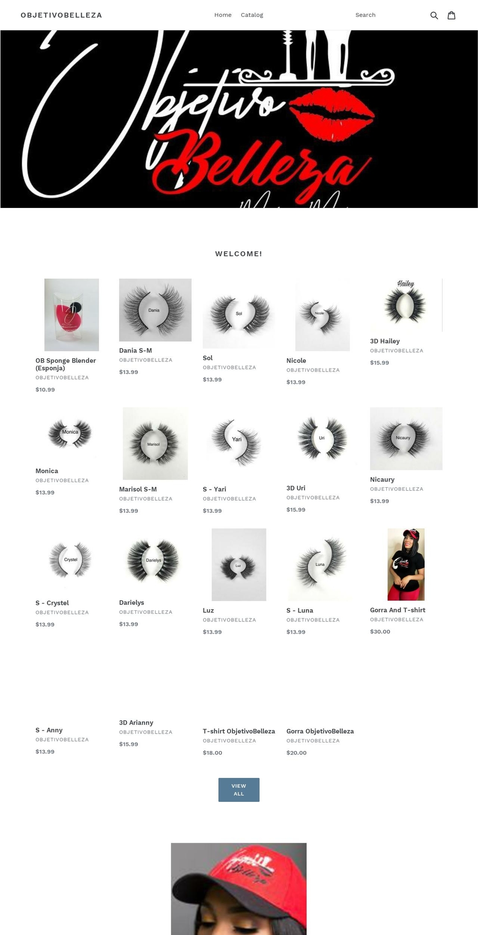 objetivobelleza.com — Shopify storefront screenshot