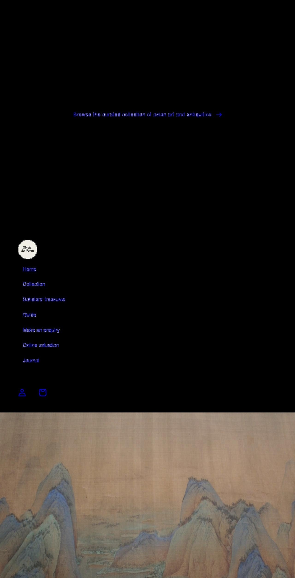 objetsdevertu.com shopify website screenshot