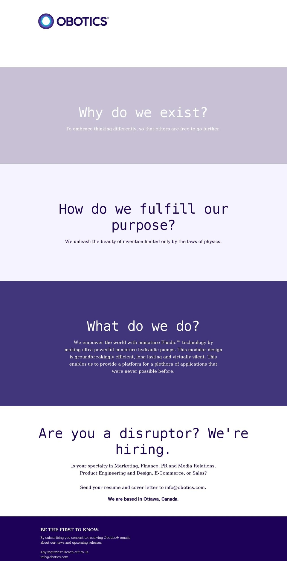 obotics.com shopify website screenshot