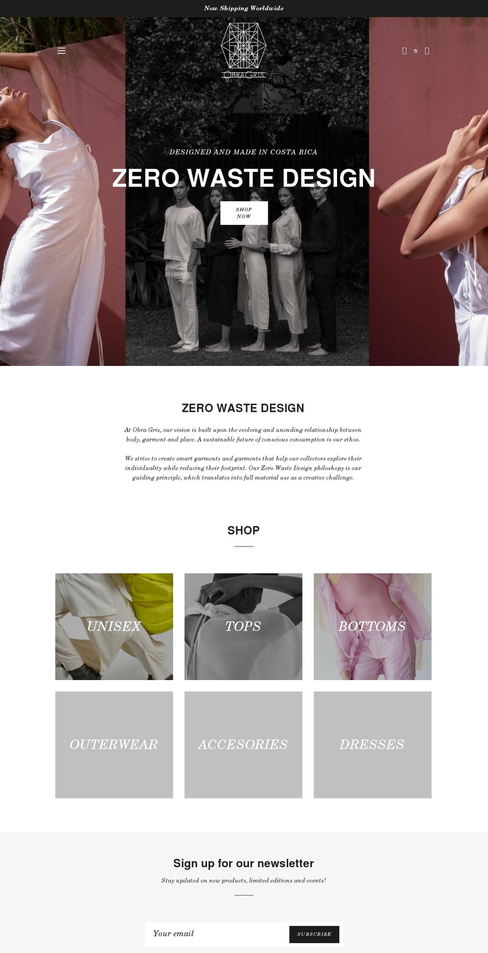 obra-gris.com shopify website screenshot