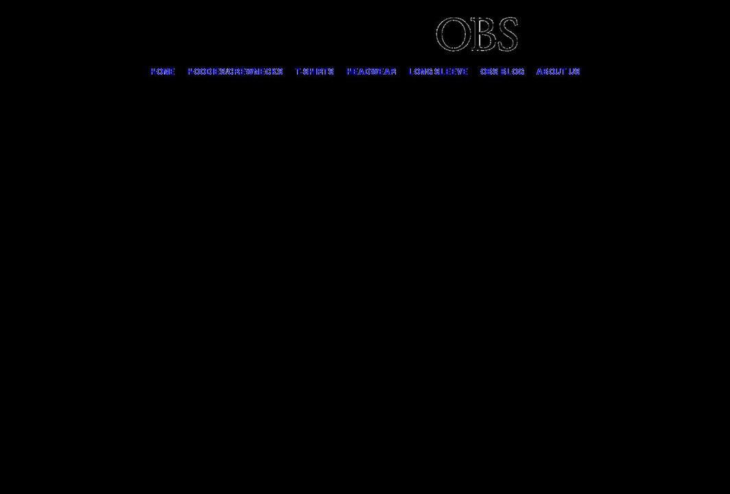 obsbrand.com shopify website screenshot