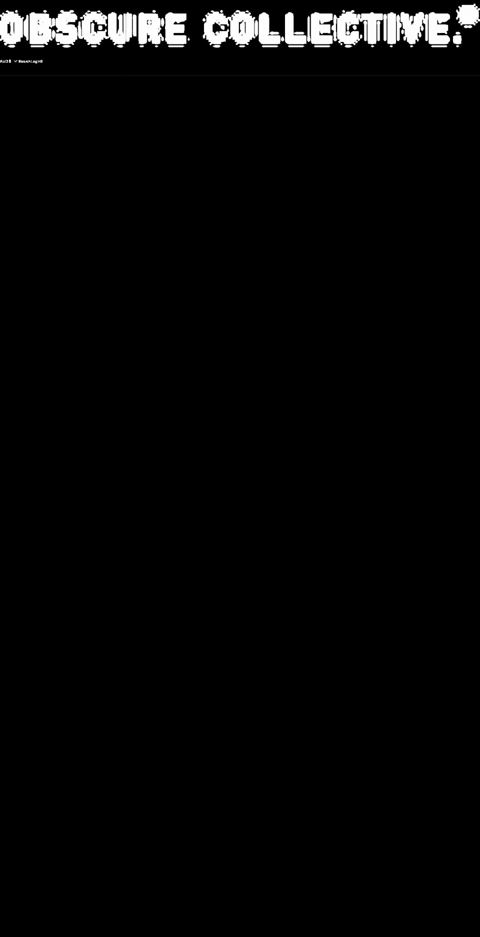 obscurecollective.com shopify website screenshot