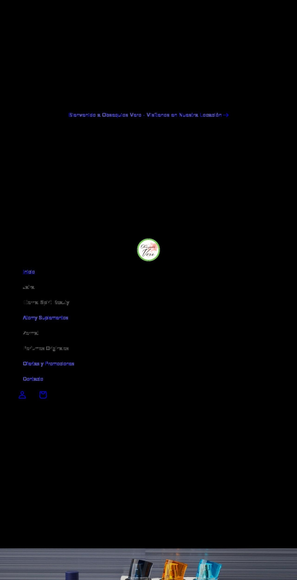 obsequiosvero.com shopify website screenshot
