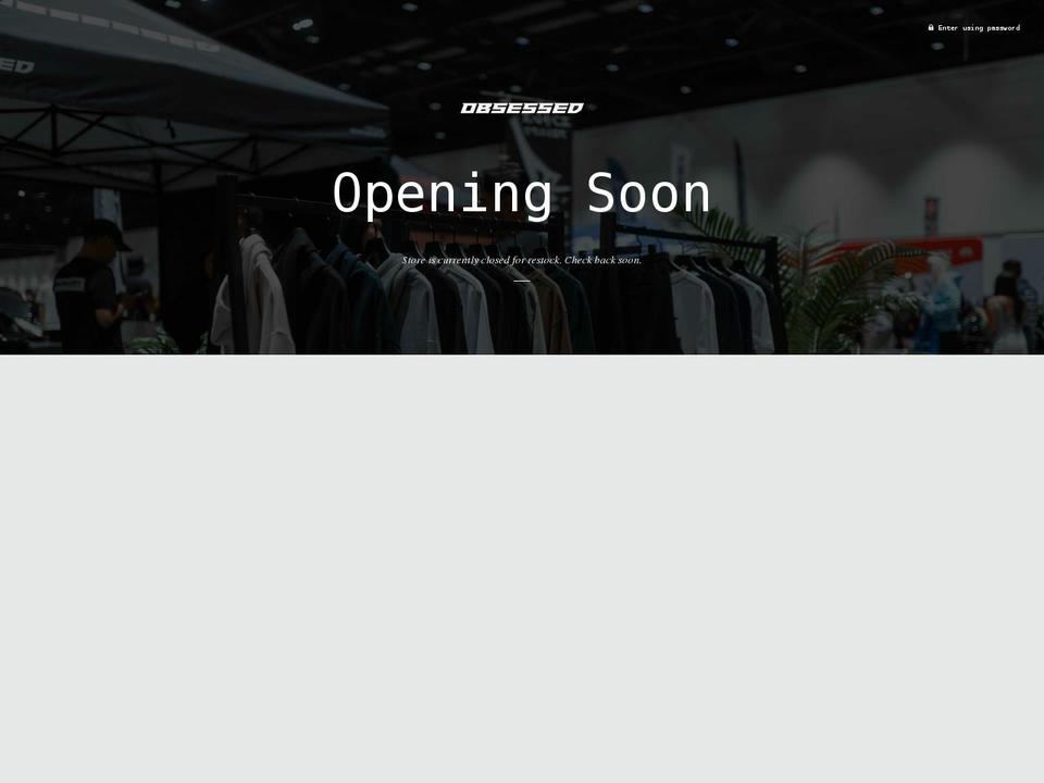 obsessedstore.com — Shopify storefront screenshot