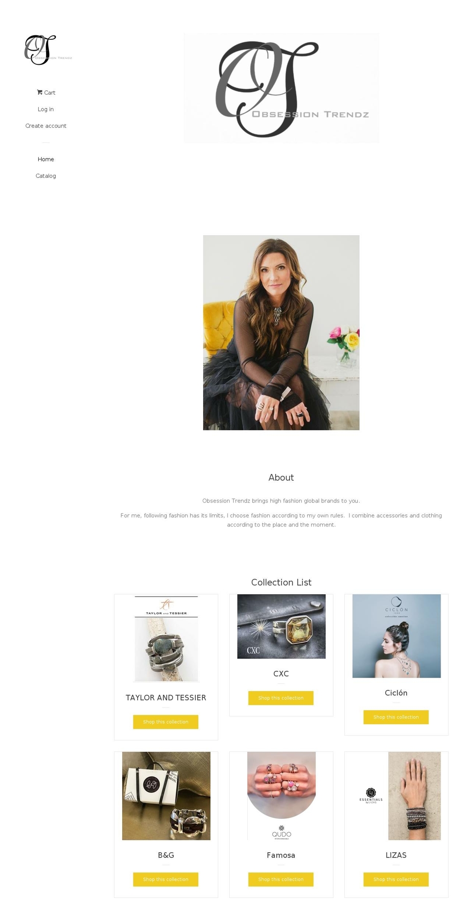 obsessiontrendz.com — Shopify storefront screenshot