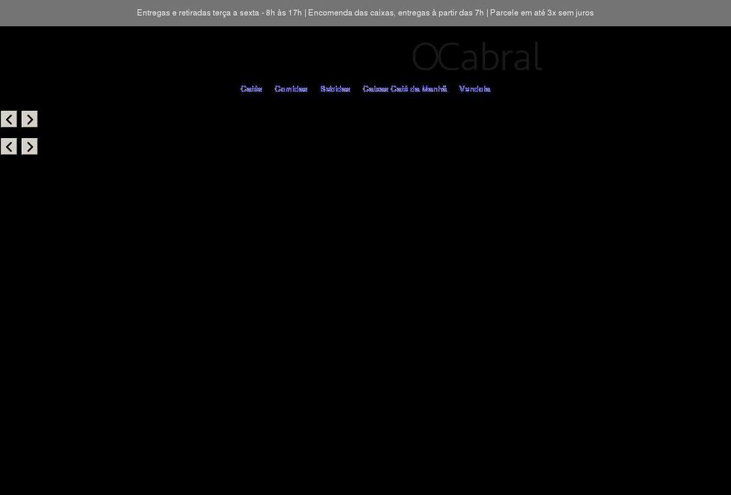 ocabral.com shopify website screenshot