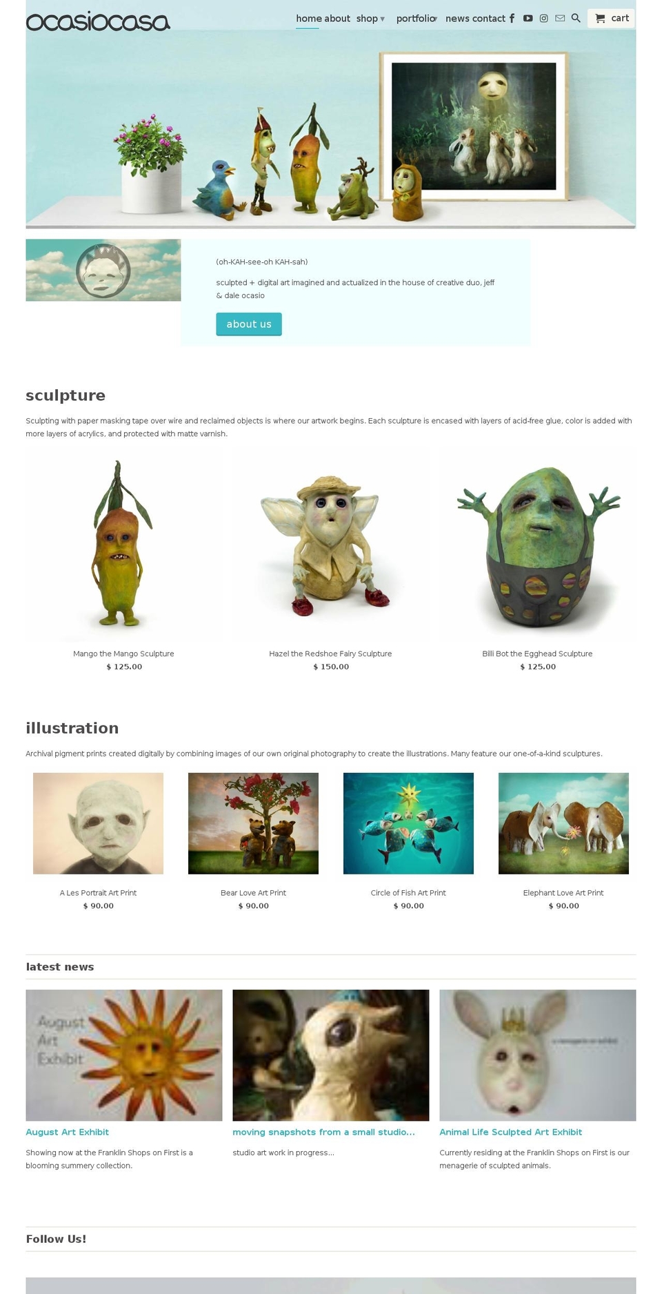 ocasiocasa.com — Shopify storefront screenshot