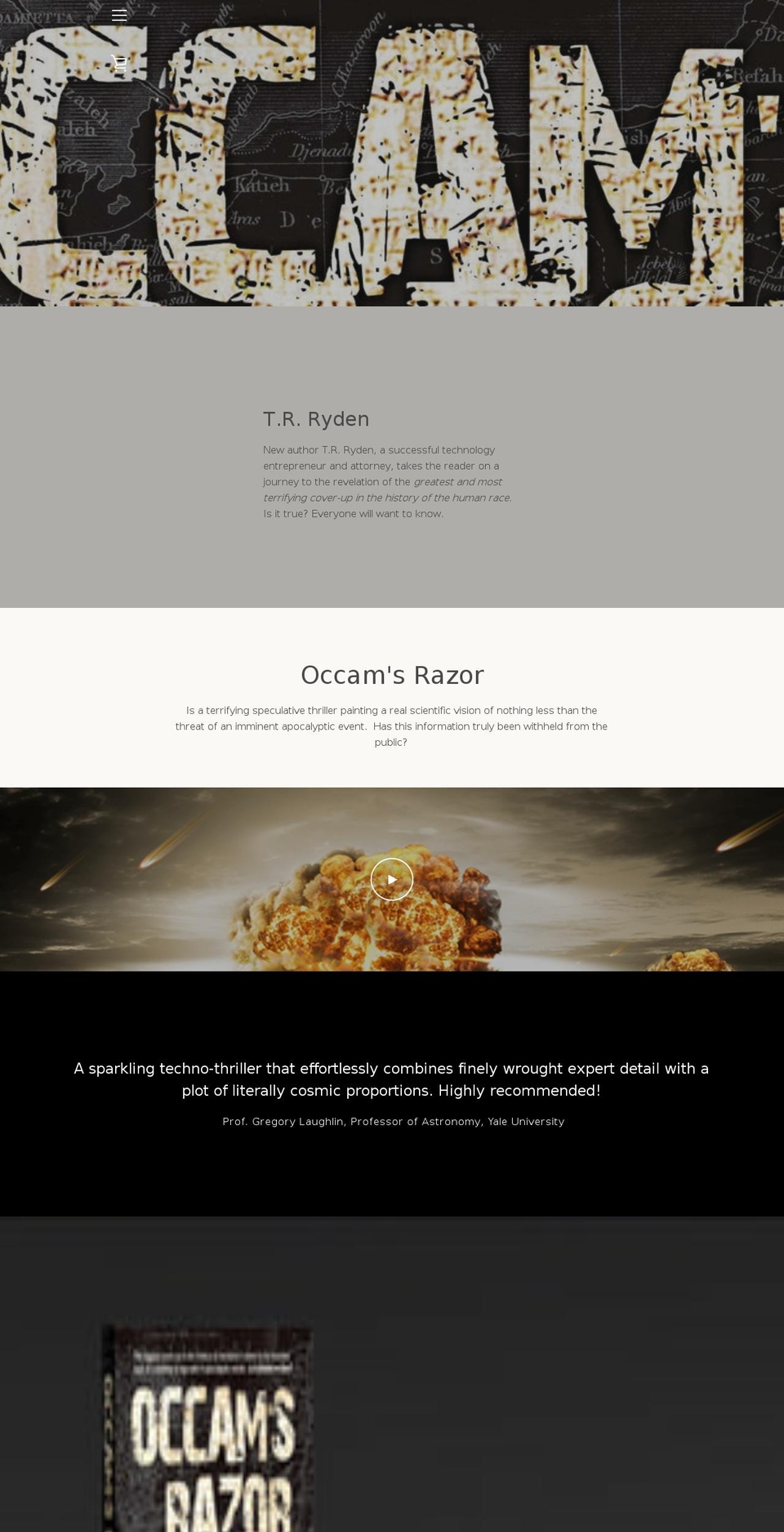 occamsrazorbook.com shopify website screenshot