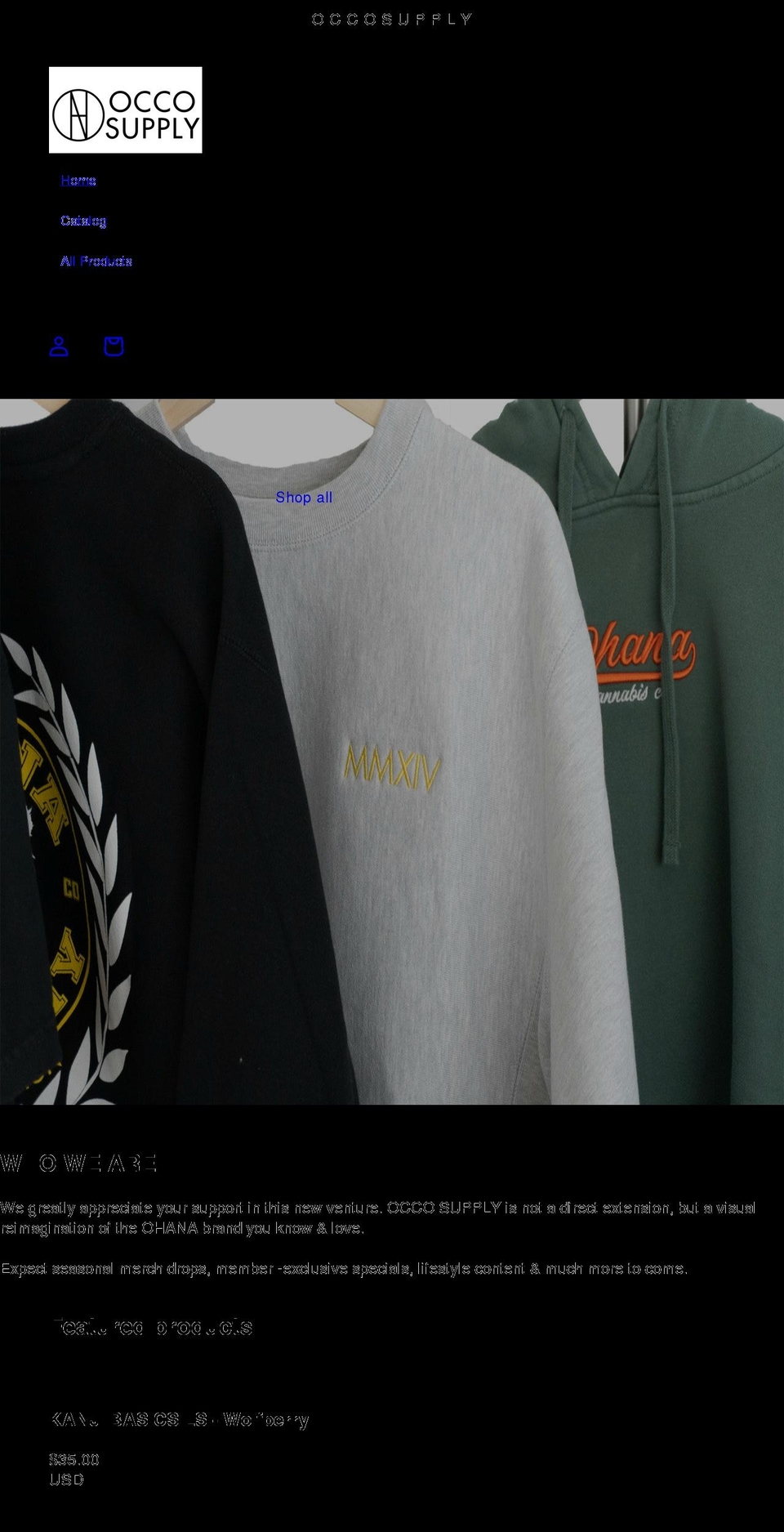 occosupply.com shopify website screenshot