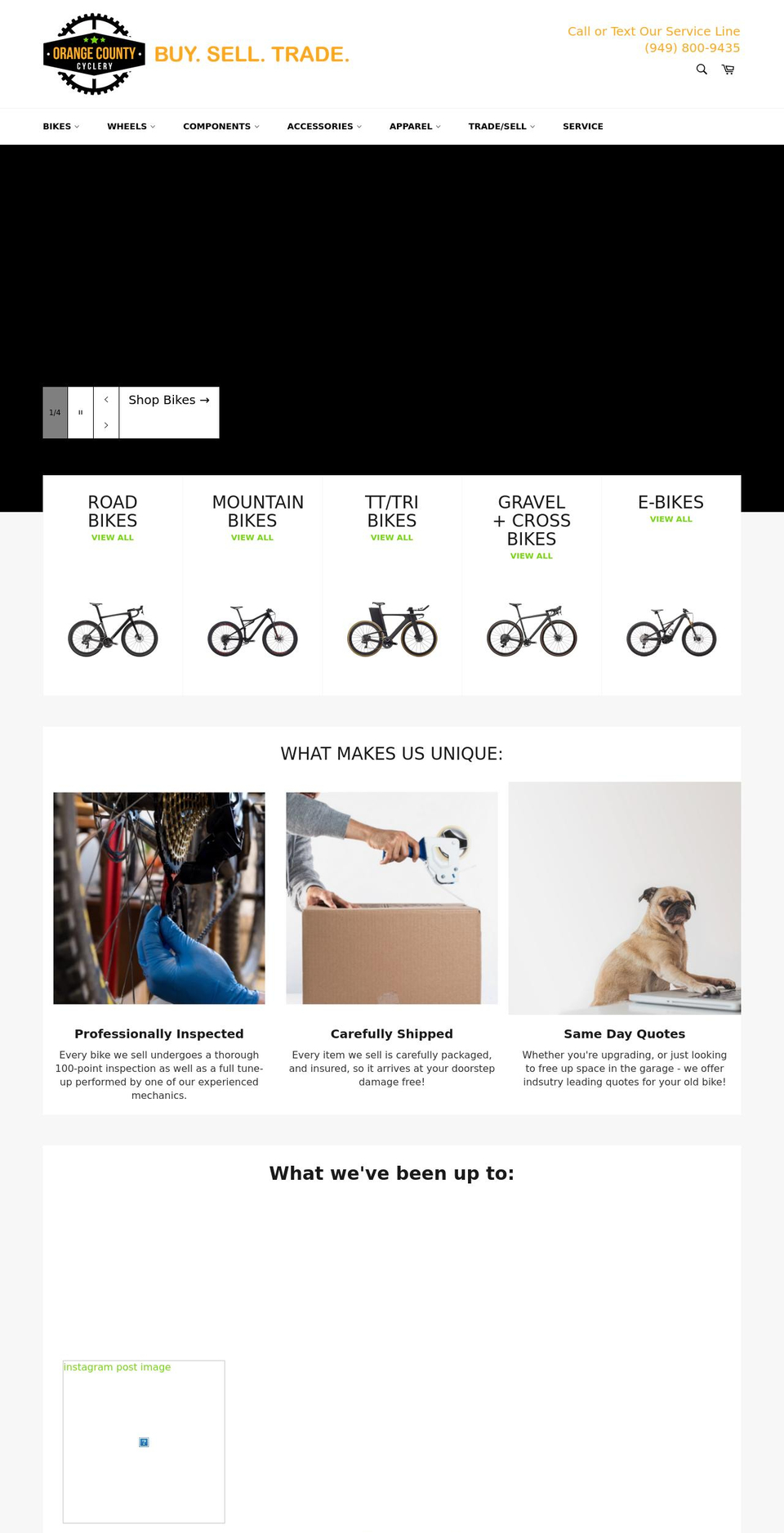 occyclery.com shopify website screenshot