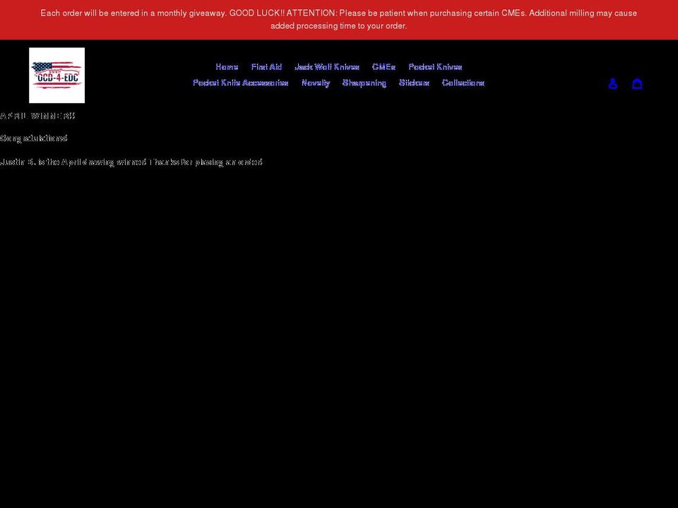 ocd4edc.com shopify website screenshot