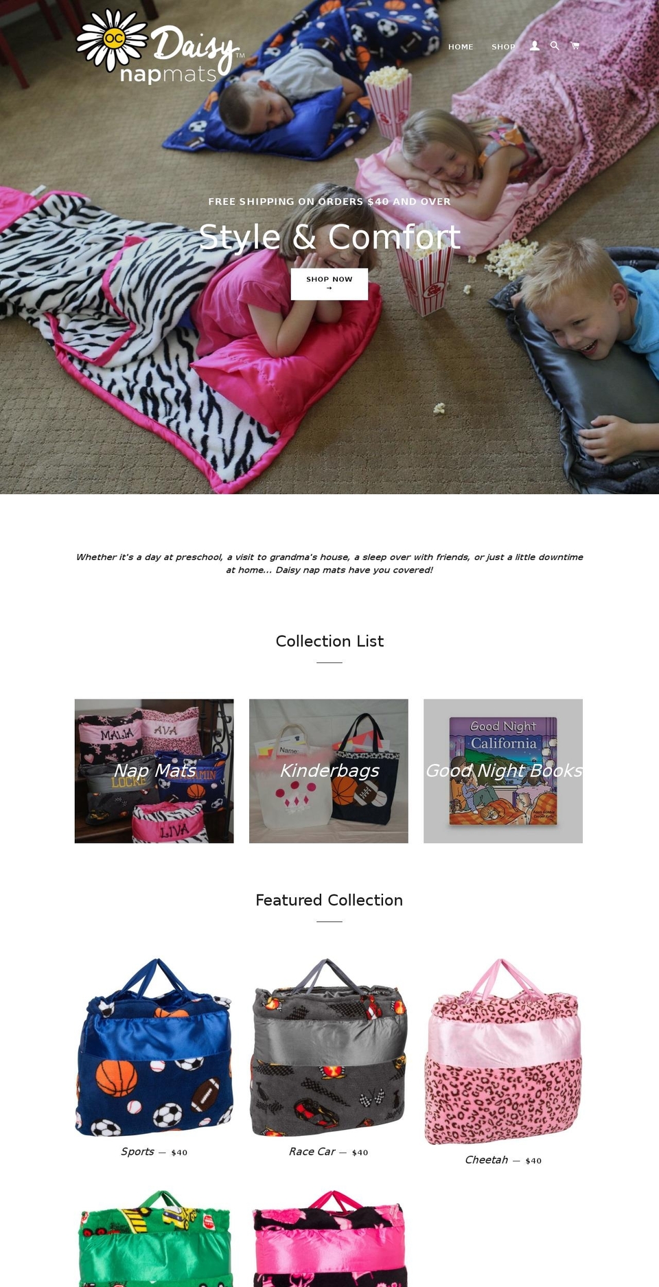 ocdaisy.net shopify website screenshot