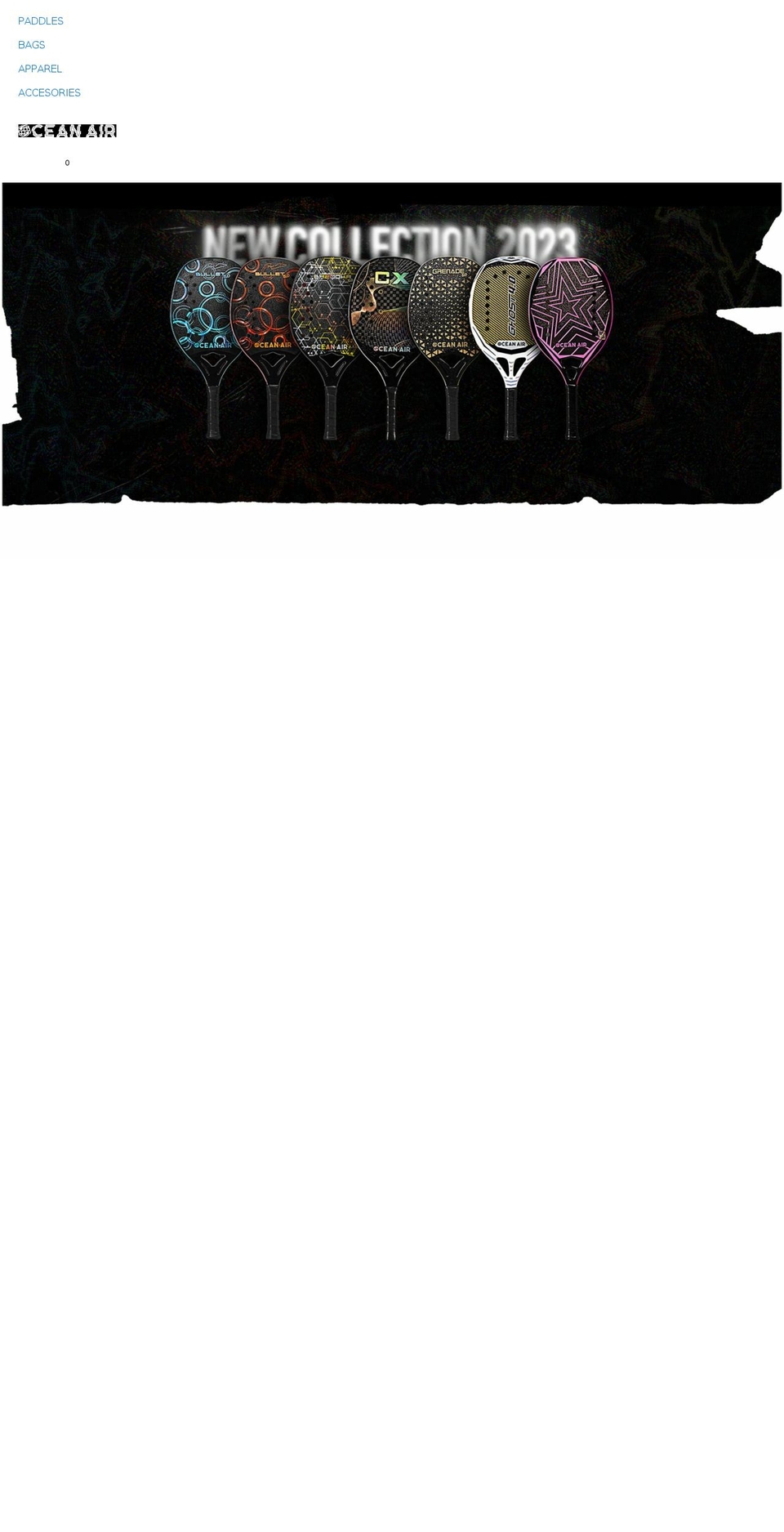 oceanairbt.com shopify website screenshot