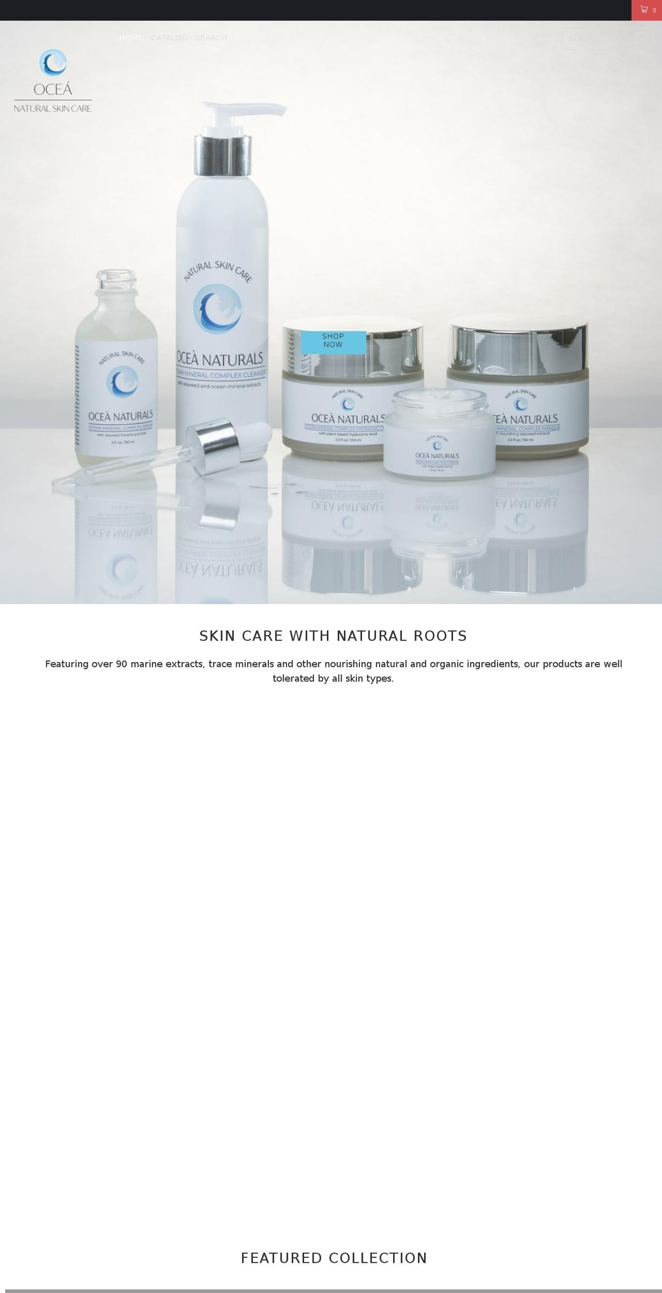 oceanaturals.com — Shopify storefront screenshot