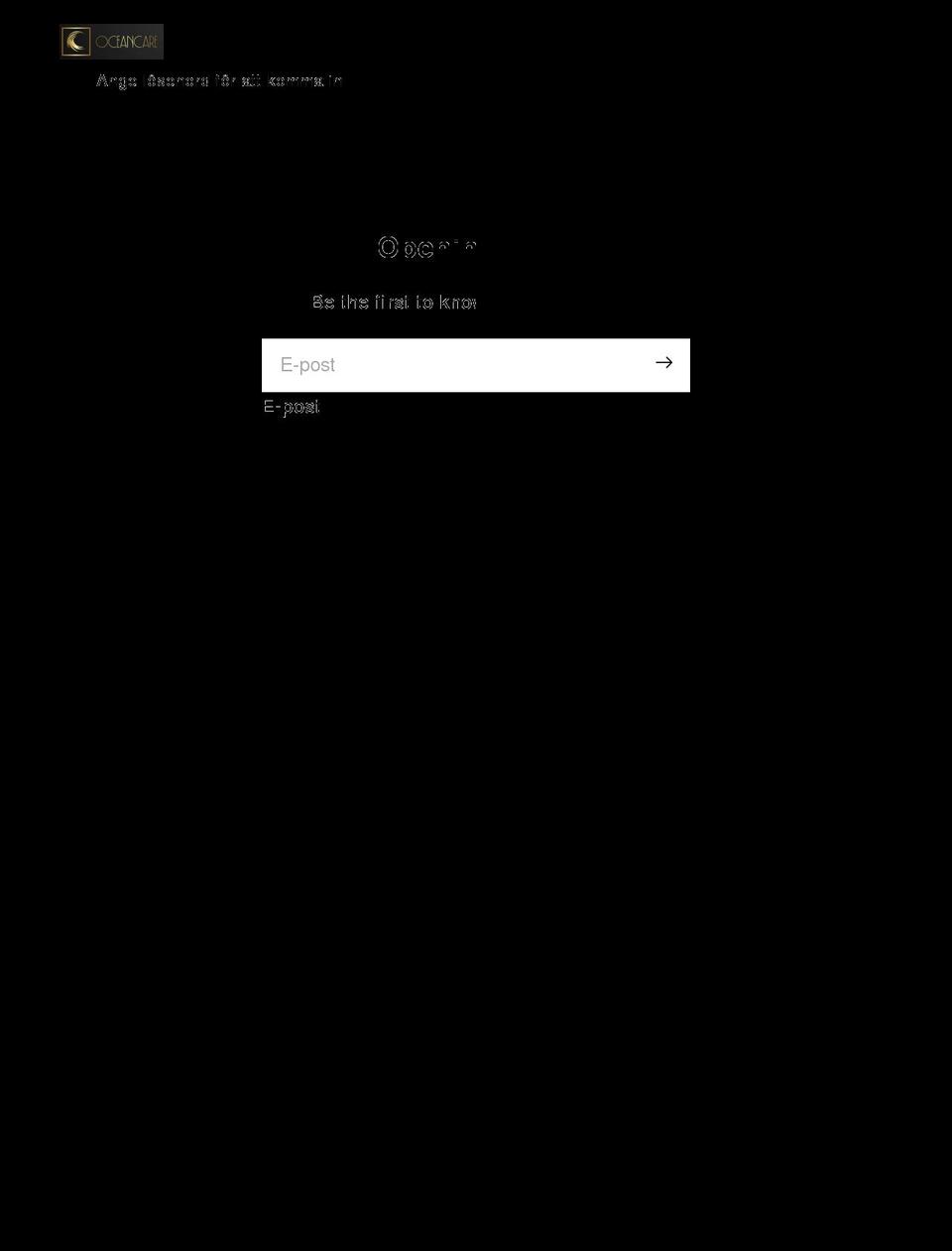 oceancare.se shopify website screenshot